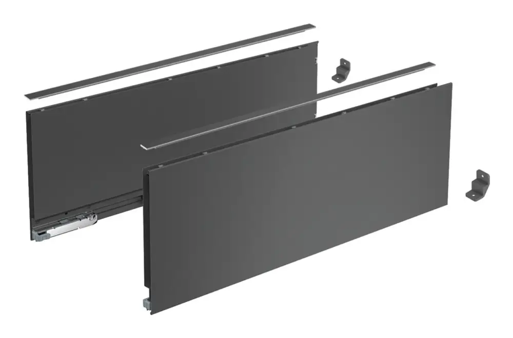 Expressversand Hettich AvanTech YOU Set Zarge, Höhe H187 NL600 Anthrazit