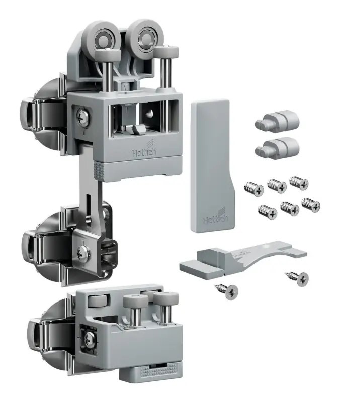 Super-Preis Hettich WingLine L, Beschlagset schwer, mit SA, links, grau