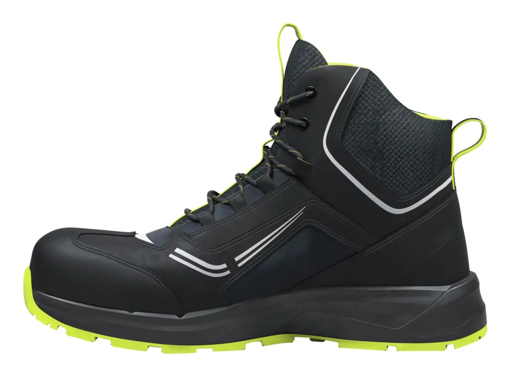 Hultafors Stiefel Solid Gear Adapt mid Schwarz/Lime, S3L ESD Größe 39 (Verpackungseinheit 1 Paar) Highlight