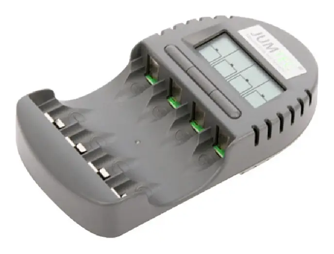 Solange Der Vorrat Reicht Jumtec Ladegerät mit 4 Einzelschächten für NiCd/NimH Akku