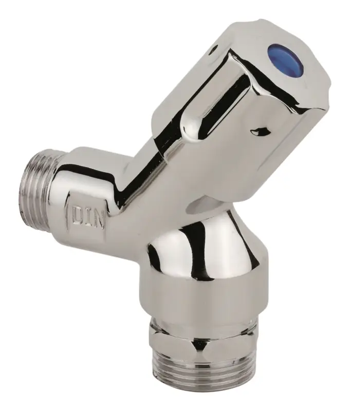 Kirchhoff Geräteanschlussventil-Wandventil kurz, 1/2" AG x 3/4" AG, mit Rückflussverhinderer/ Rohrbelüfter Markenprodukt