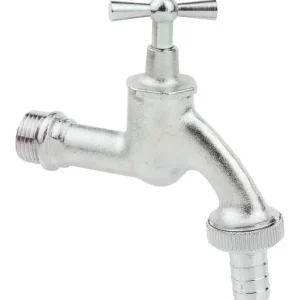 Kirchhoff Messing-Auslaufventil Knebelgriff, Chrom, 3/4" AG x 1" AG x 3/4" T Top-Seller