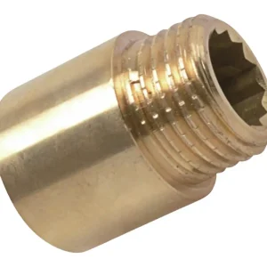 Kirchhoff Messing-Hahnverlängerung, blank, 1/2" x 20 mm Super-Preis