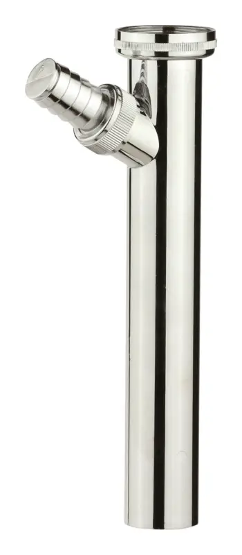 Letzte Chance Kirchhoff Tauchrohr Siphon, Chrom, 1 1/4"x 3/4" Tx 200 x 32 mm mit Waschgeräteanschl. mit Waschgeräteanschluss