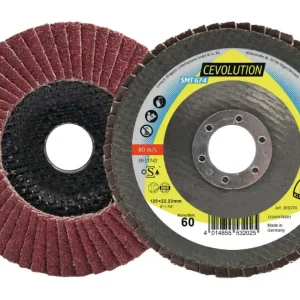 Klingspor Fächerschleifscheibe SMT 674 125 x 22,23 mm gewölbt K80 Keramikkorund K80 Neuheit