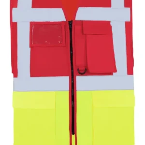 Direkt Vom Hersteller Korntex Warnweste Hamburg rot/gelb Größe 2XL