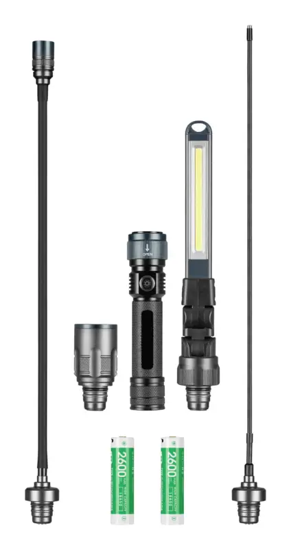 Lena Lighting Arbeitslampen Satz mit 2 Akkus Multi Light LED mit verschiedene Adapter 2 x Akku im Satz Jetzt Kaufen