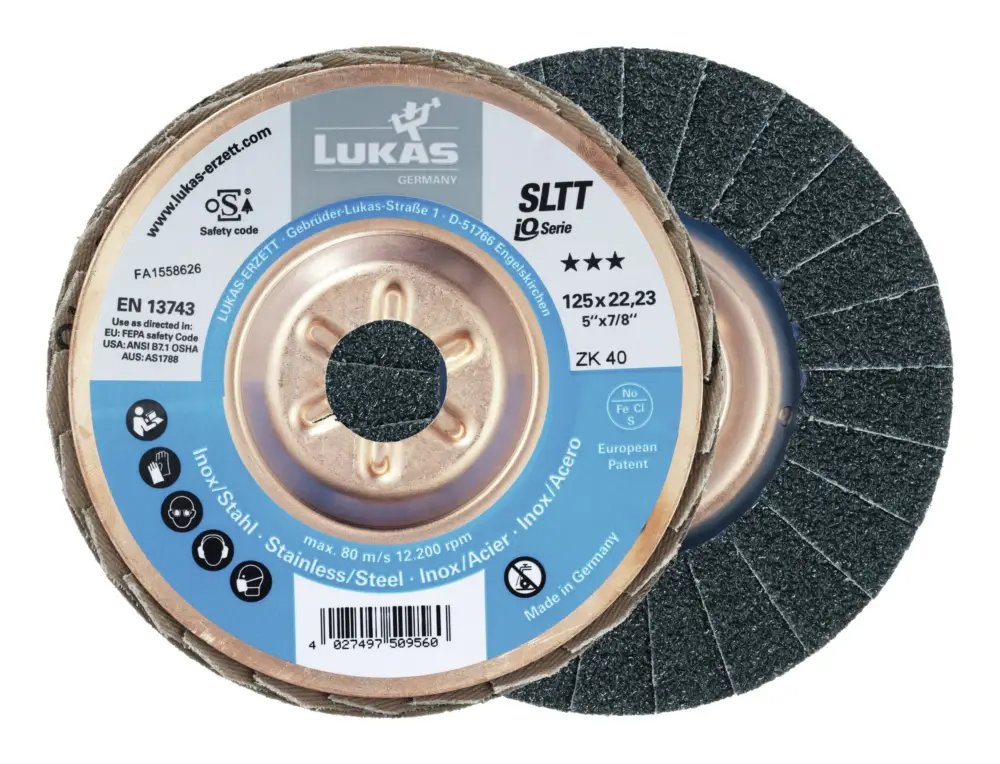 Lukas Fächerschleifscheibe SLTT Stahl 125 mm ZK 60 Neuheit