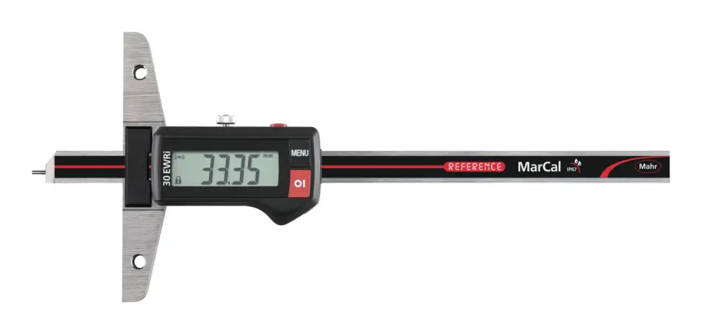 Neue Kollektion Mahr Digital-Tiefenmessschieber 30EWRi IP67 200 mm mit Integrated Wireless