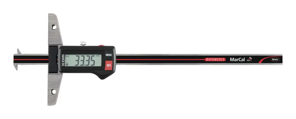 Direkt Vom Hersteller Mahr Digital-Tiefenmessschieber 30EWRi-D IP67 200 mm mit Doppelhaken mit Integrated Wireless