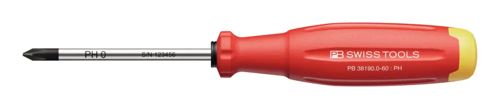 Aktuell PB Swiss Tools Schraubendreher PH0 x 60 mm SwissGrip EVO