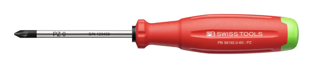 PB Swiss Tools Schraubendreher PZ0 x 60 mm SwissGrip EVO Solange Der Vorrat Reicht