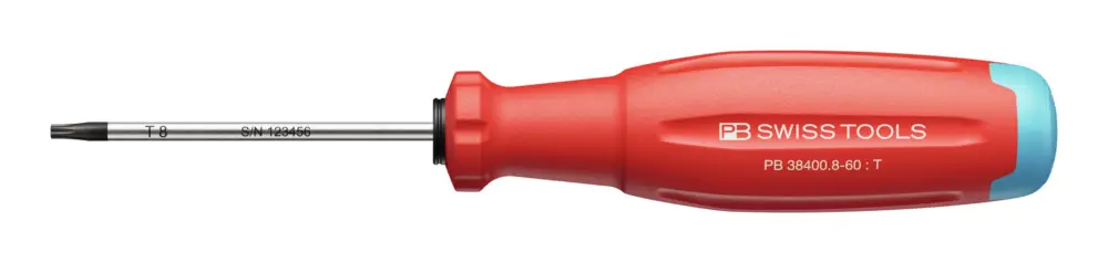 PB Swiss Tools Schraubendreher T8 x 60 mm SwissGrip EVO Direktkauf