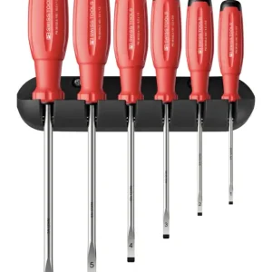 PB Swiss Tools Schraubendreher-Satz 6-teilig Schlitz im Wandhalter SwissGrip EVO Super-Preis