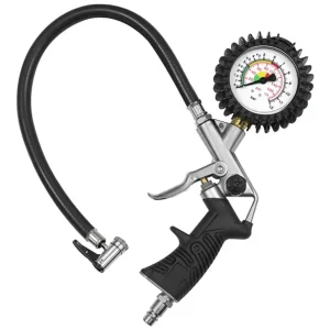 Preisreduziert Riegler Hand-Reifenfüllmesser mit Hebelstecker, Pist.form, starr, ungeeicht, Ø63 mm, 0-12 bar/170 psi