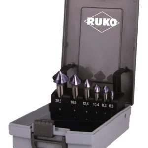Ruko Kegelsenker-Satz DIN335C 90 Grad HSS-Co5 D.6,3-20,5mm Ku-Kassette Beliebt