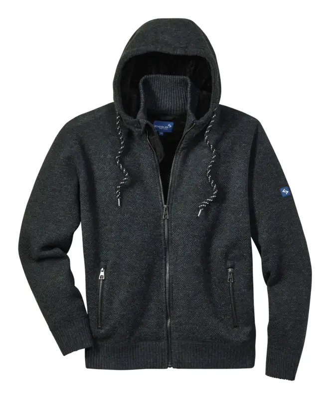 Scheibler Strickjacke Schärding anthrazit/schwarz-meliert Größe XXL Preisknaller