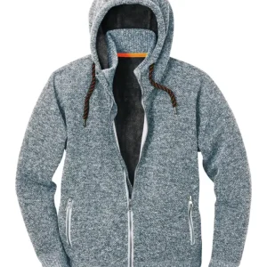 Aktuell Scheibler Strickjacke Schärding grau/schwarz-meliert, eliert Größe M