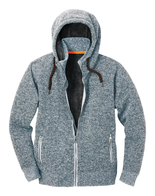 Aktuell Scheibler Strickjacke Schärding grau/schwarz-meliert, eliert Größe M