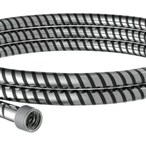Must-Have Schütte Brauseschlauch 200 cm, Kunststoff, Schwarz/Chrom