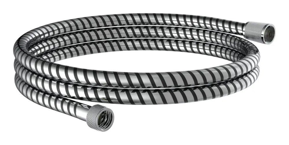 Must-Have Schütte Brauseschlauch 200 cm, Kunststoff, Schwarz/Chrom