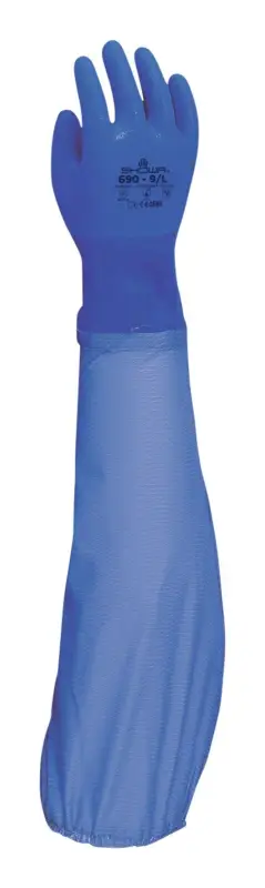 Showa Chemikalienschutzhandschuh 690 Größe XL (Verpackungseinheit 10 Paar) Geprüft