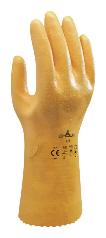 Showa Chemikalienschutzhandschuh 771 Größe M (Verpackungseinheit 10 Paar) Highlight