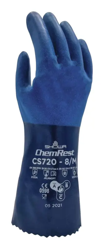 Showa Chemikalienschutzhandschuh CS720 Größe L (Verpackungseinheit 10 Paar) Top-Preis