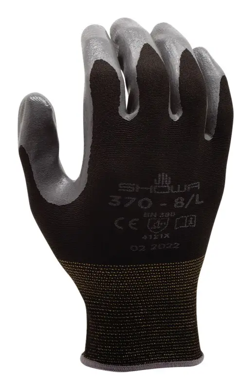 Günstig Showa Montagehandschuh 370, schwarz Größe XXL (Verpackungseinheit 10 Paar)