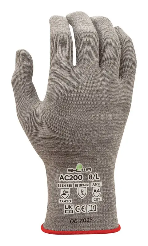 Showa Schnittschutzhandschuh AC200 Größe L (Verpackungseinheit 12 Paar) Expressversand