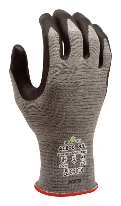 Showa Schnittschutzhandschuh AC800 Größe S (Verpackungseinheit 12 Paar) Schneller Versand