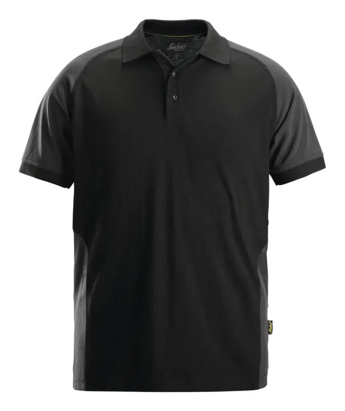Snickers Workwear Poloshirt 2750, 2-Farben, XXL, schwarz-stahlgrau Markenprodukt
