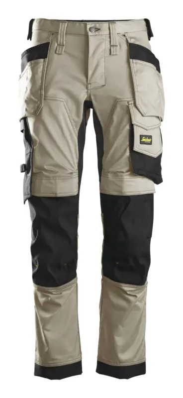 Snickers Workwear Stretch-Arbeitshose 6241, 48, khaki-schwarz Kracherpreis