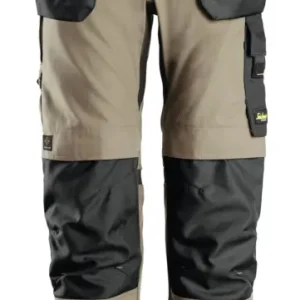 Expressversand Snickers Workwear Stretch-Arbeitshose Canvas+ 6224, 048, khaki-schwarz