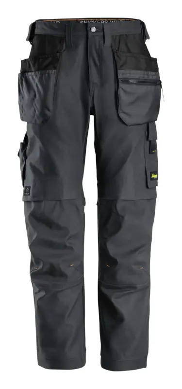Neue Ware Snickers Workwear Stretch-Arbeitshose Canvas+ 6224, 048, stahlgrau