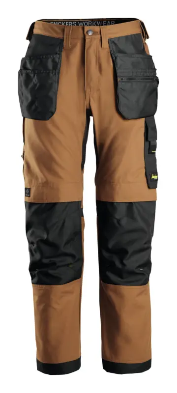 Snickers Workwear Stretch-Arbeitshose Canvas+ 6224, 058, braun-schwarz Kracherpreis