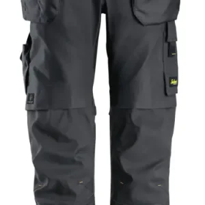 Zertifiziert Snickers Workwear Stretch-Arbeitshose Canvas+ 6224, 060, stahlgrau