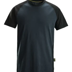 Knallerangebot Snickers Workwear T-Shirt 2550, 2-Farben, M, marineblau-schwarz