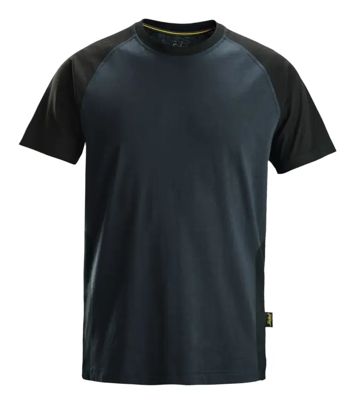Snickers Workwear T-Shirt 2550, 2-Farben, XL, marineblau-schwarz Bestpreis
