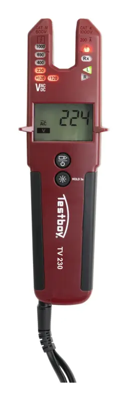 Testboy Spannungsprüfer TV 230 mit Zangenfunktion Neuheit