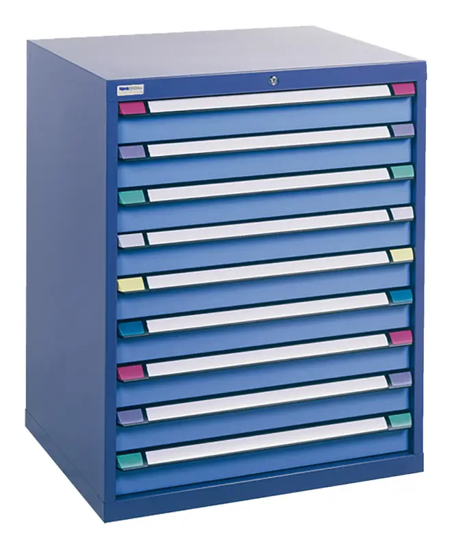 Thur Metall Schubladenschrank (BxTxH) 805 x 695 x 1000 mm, 9 Schubladen 75 kg NCS 4040/NCS1060 Sale