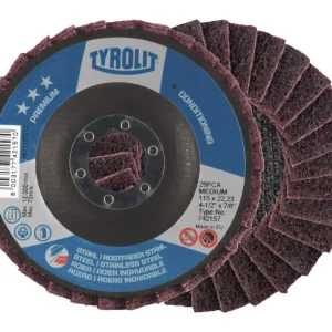 Tyrolit Fächerschleifscheibe Vlies SCM-A 125 x 22 mm sehr fein Neu Im Sortiment
