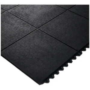 Abverkauf VR Trade Arbeitsplatzsteckmatte SBR/NR, schwarz, geschlossene Decke, 14 mm, 900 x 900 mm