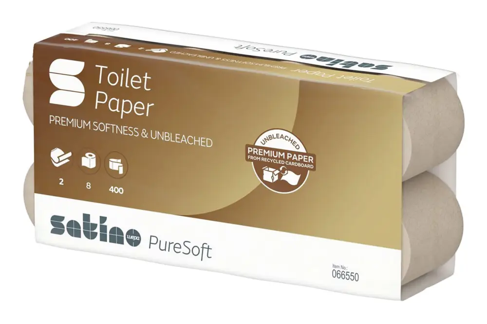 Wepa Satino PureSoft Toilettenpapier Kleinrollen 2-lagig 400 Blatt Begrenztes Angebot