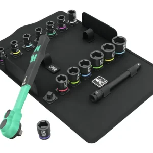 Markenware Wera Steckschlüssel-Garnitur 3/8" ZYKLOP Comfort 16-teilig