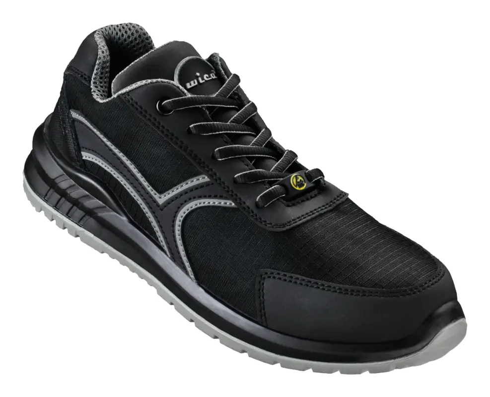Beliebt Wica Sicherheitshalbschuh Sassnitz Nuovo Schwarz/grau, S1P SR ESD Größe 46 (Verpackungseinheit 1 Paar)