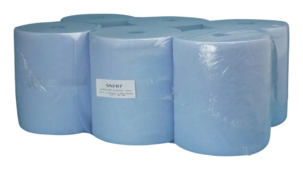 Wipex Nordvlies Putztuch Work L380xB240mm blau 1-lagig (Verpackungseinheit 6 Rollen) Schnäppchen