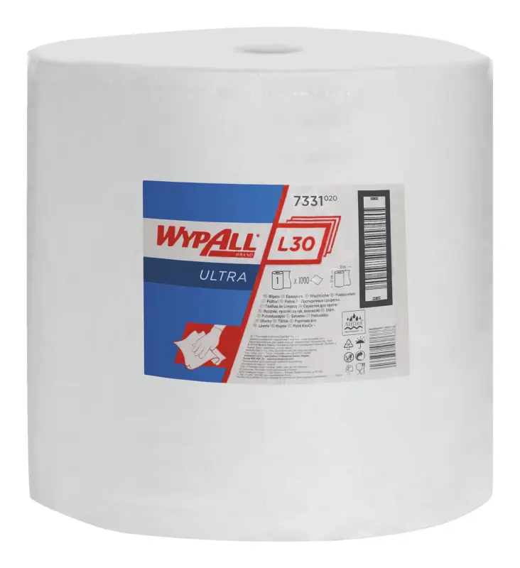 Echt WypAll Wischtuch L30 7331 weiß L380xB370mm 3-lagig 1000 Tücher/Rolle
