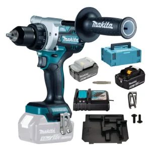Sonderangebot Makita Akku-Bohrschrauber 18V, DDF492RTJ, 141 Nm, 2 x 5 Ah Li-Ion in MAKPAC 2