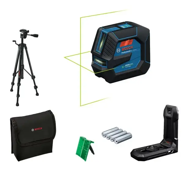 Knallerangebot Bosch Professional Linienlaser GLL 20-22 mit 4 x 1,5 V-LR6-Batterie & Stativ - in Schutztasche
